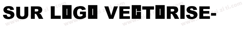 SUR LOGO VECTORISE字体转换